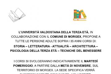Universit&#224; della Terza Et&#224;-Proposta corsi a Morgex