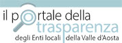 Il portale della Trasparenza degli Enti locali della Valle d'Aosta