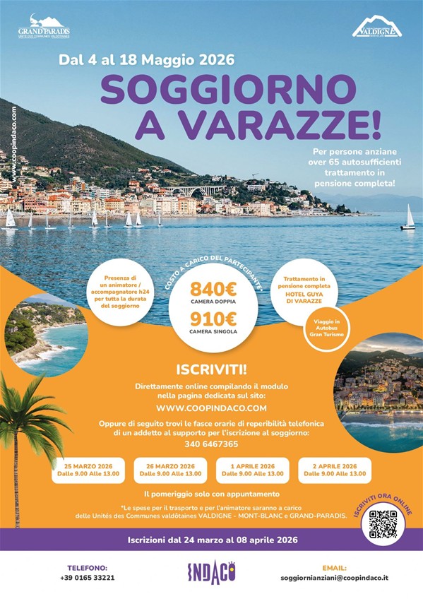 Locandina soggiorno marino 2026