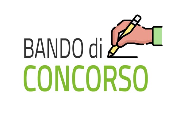 mano che scrive la dicitura bando di concorso